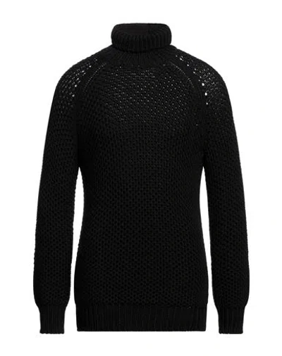 Ann Demeulemeester Man Turtleneck Black Size M Virgin Wool