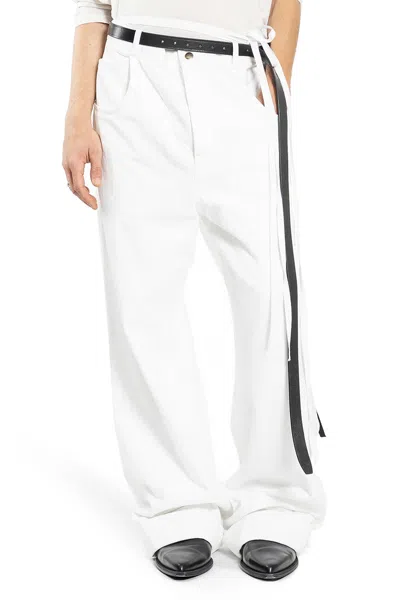 Ann Demeulemeester Man White Jeans