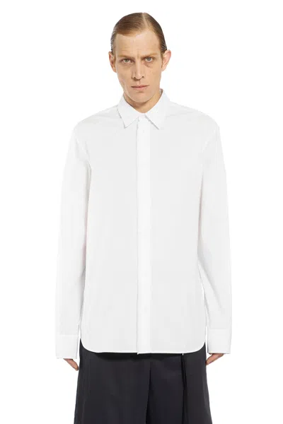 Ann Demeulemeester Man White Shirts