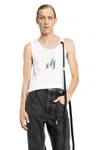 Ann Demeulemeester Man White T-shirts & Tank Tops In White