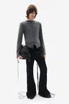 Ann Demeulemeester Manten Fitted Cardigan In Black