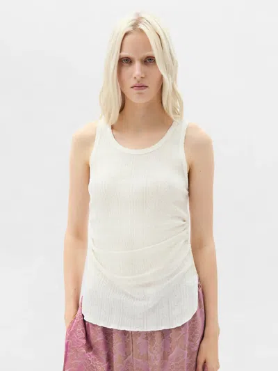 Ann Demeulemeester Mara Tank Top Woman White