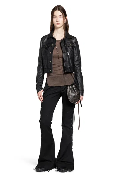 Ann Demeulemeester Mara Wrinkled Cropped Tank Top In Brown