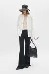 Ann Demeulemeester Mara Wrinkled Cropped Tank Top In White