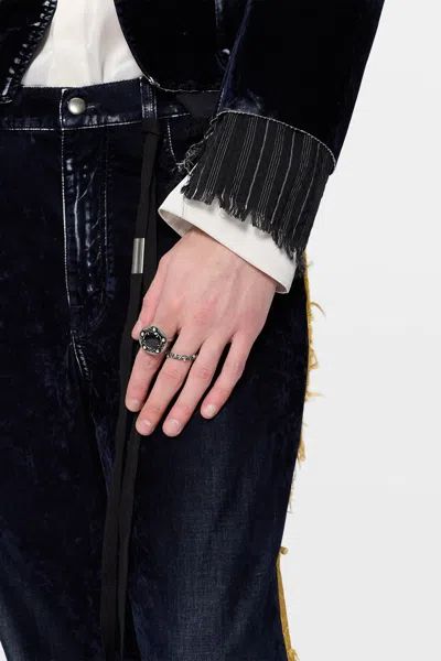 Ann Demeulemeester Mardon Grained Ring In Multicolor