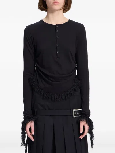 Ann Demeulemeester Mare Serafino T-shirt In Black