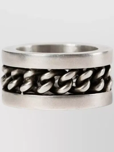 Ann Demeulemeester Maren Chain Ring Unisex Polished Design