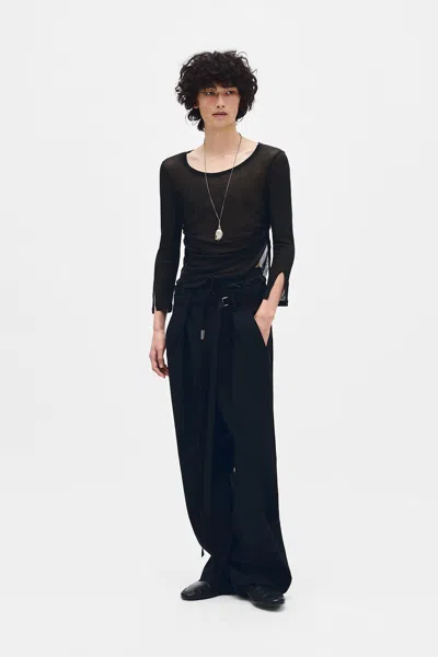 Ann Demeulemeester Margon Long Sleeve T-shirt In Multicolor