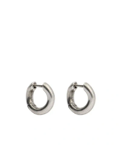 Ann Demeulemeester Mariela Anatomic Loop Earrings In Metallic