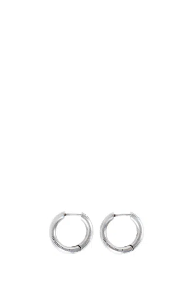 Ann Demeulemeester Mariela Anatomic Loop Earrings In Metallic