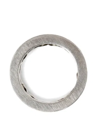 Ann Demeulemeester Marin Chain Ring In Gray
