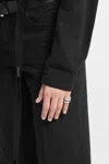 Ann Demeulemeester Marin Chain Ring In Silver