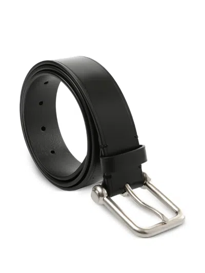 Ann Demeulemeester Marin Leather Belt In Black