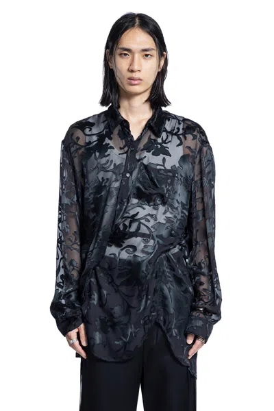 Ann Demeulemeester Mark High Comfort Shirt In Black