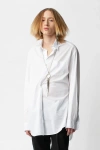 Ann Demeulemeester Mark High Comfort Striped Popeline Shirt