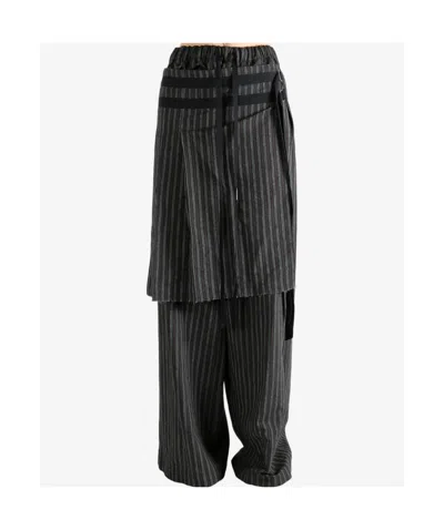 Ann Demeulemeester Marke Lounge Pants In Black