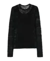 Ann Demeulemeester Marten Ghost Long Sleeve Top Sweaters Black "black" In Black
