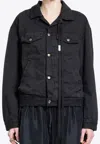 Ann Demeulemeester Marthe 5-pockets High Comfort Blouson Denim In Black