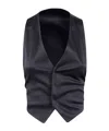 Ann Demeulemeester Mary Weste Aus Satin In Black