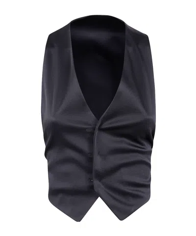 ANN DEMEULEMEESTER MARY SATIN WAISTCOAT