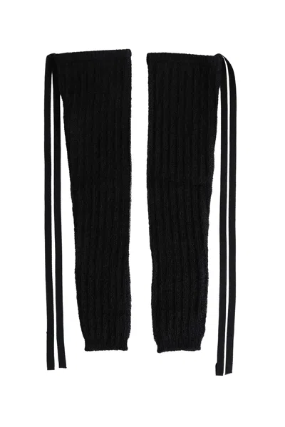 Ann Demeulemeester Mea Gauntlets In Black