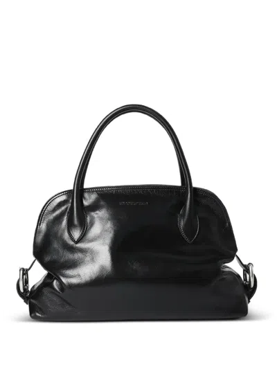 Ann Demeulemeester Medium Birita Leather Tote Bag In Black