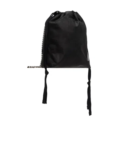 Ann Demeulemeester Medium Vide Soft Shoulder Bag In Black