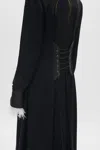 Ann Demeulemeester Melia X-long Deconstructed Coat In Black
