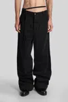 Ann Demeulemeester Michael Jeans In Black Cotton In Black