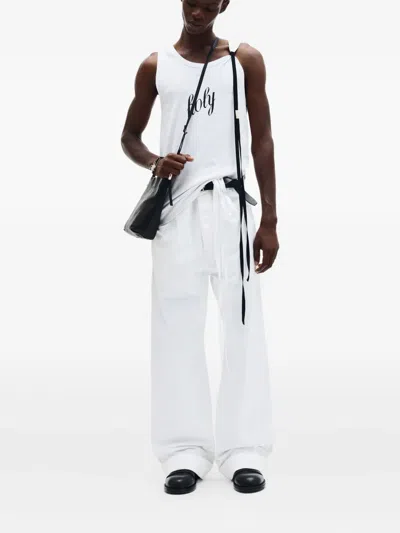 Ann Demeulemeester Michael Trousers In White