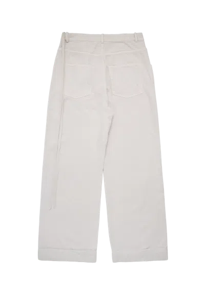 Ann Demeulemeester Michaël 5-pockets High Comfort Trousers Ivory In White