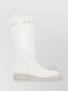 ANN DEMEULEMEESTER MID-CALF BOOTS WITH ROUND TOE AND HEEL PULL TAB