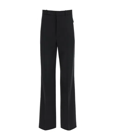 Ann Demeulemeester Mid-rise Tailored Trousers In Black