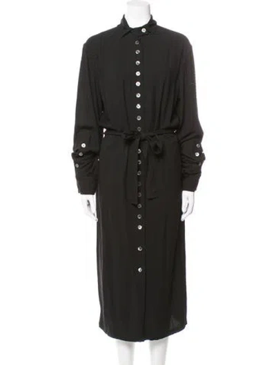 Pre-owned Ann Demeulemeester Midi Length Dress In Black