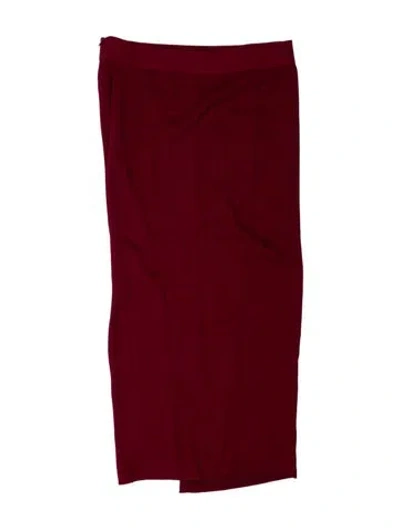 Pre-owned Ann Demeulemeester Midi Length Skirt In Red