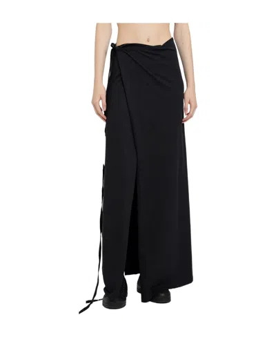 Ann Demeulemeester Mid-waist Skirt In Black