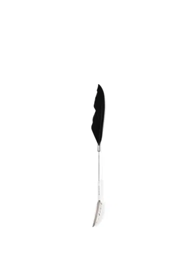 Ann Demeulemeester Mies Feather Earrings In Multi