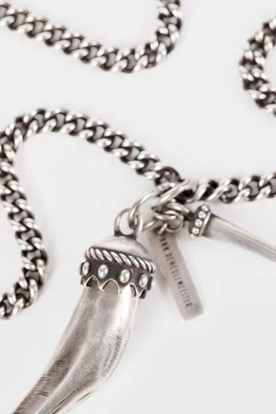 Ann Demeulemeester Mikke Chunky Necklace With Charm In Multicolor