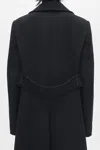 Ann Demeulemeester Miles Long Coat In Black