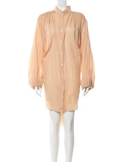 Pre-owned Ann Demeulemeester Mini Dress In Orange