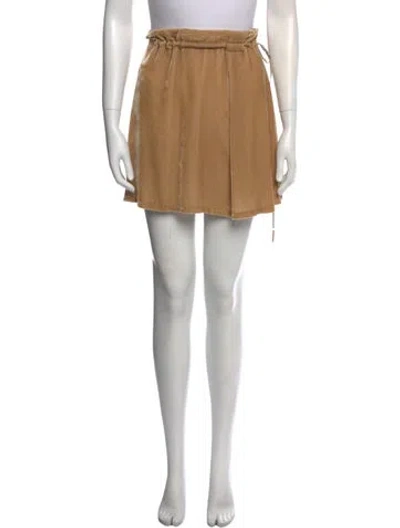 Pre-owned Ann Demeulemeester Mini Skirt In Neutral