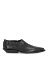 Ann Demeulemeester Pointy Micro Heel Cowboy Shiny Calf In Black