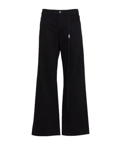 Ann Demeulemeester Modes 5-pocket High Waist Straight Pants In Black