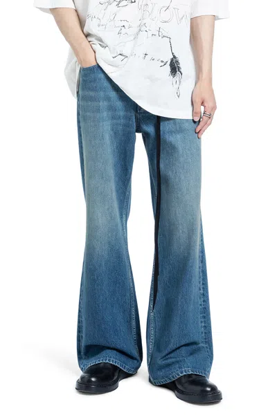 Ann Demeulemeester Modest 5 Pocket Flared Jeans In Blue