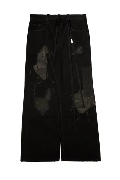 Ann Demeulemeester Modest 5-pockets Relaxed Bootcut Trousers Faded Black