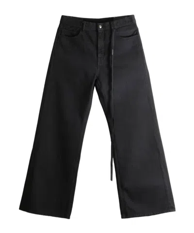 Ann Demeulemeester Modest 5-pockets Relaxed Flared Trousers In Black