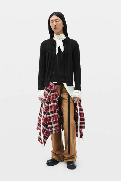 Ann Demeulemeester Modest 5-pockets Relaxed Flared Trousers In Brown
