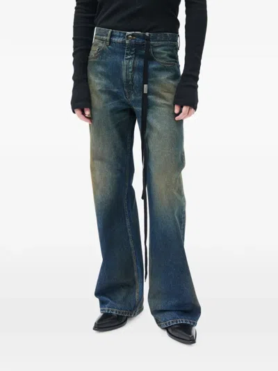 Ann Demeulemeester Modest Faded Flared Jeans In Blue