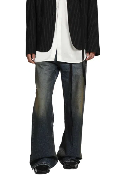 Ann Demeulemeester Modest Relaxed Flared Jeans In Blue