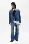 Ann Demeulemeester Modest Relaxed Flared Trousers In Blue